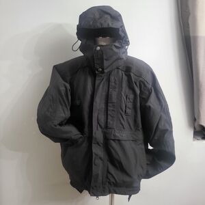 Men's Black Military Field Jacket - 3 In 1 -